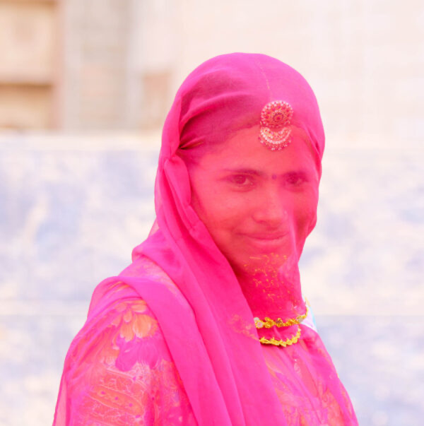 Veiled Hindu Woman